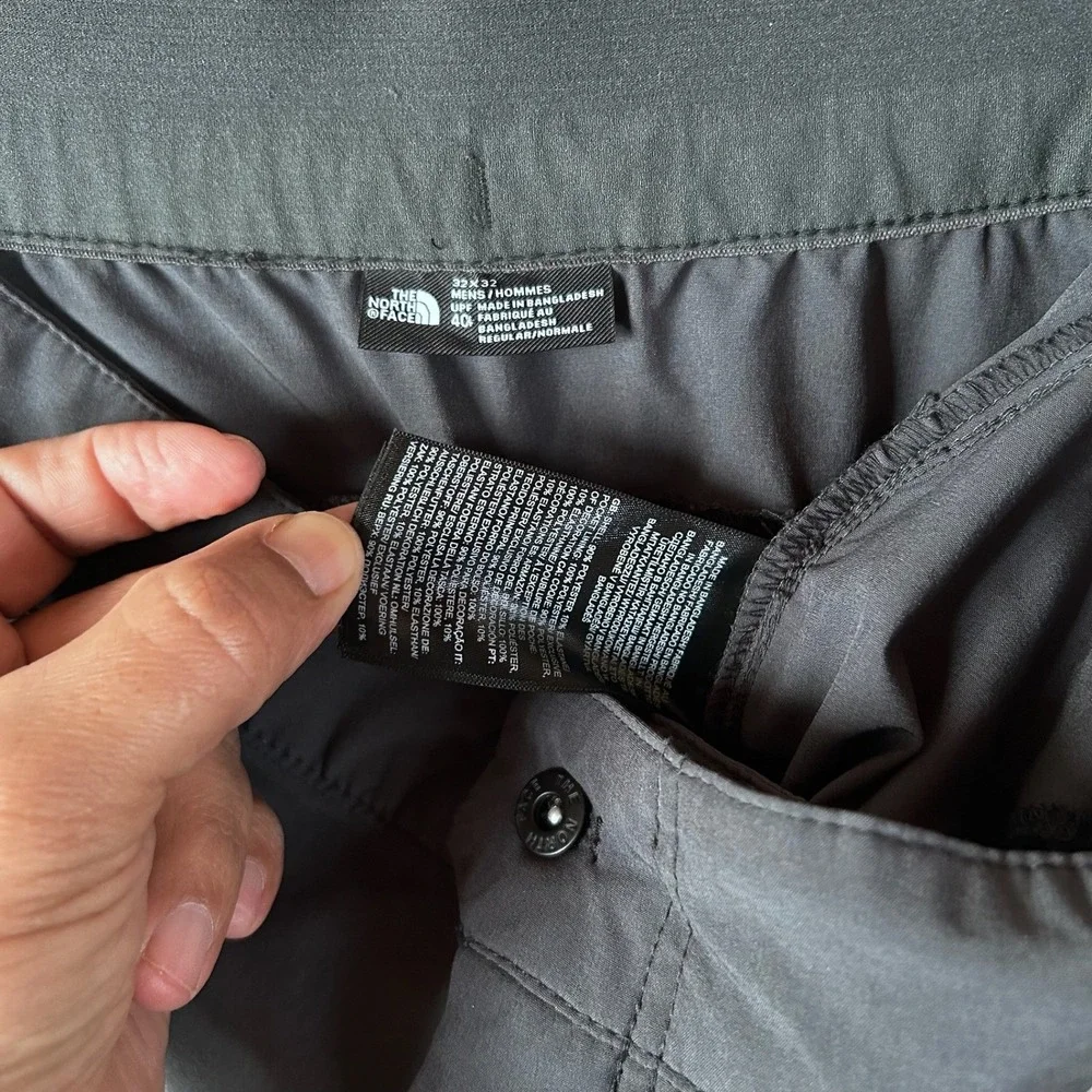 The North Face‎ Mens Hiking Outdoor Pants Regular Fit UPF 40 Dark Gray 32x32